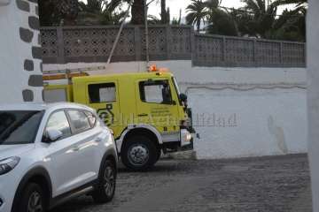 Un cortocircuito causa un incendio en una casa del núcleo histórico de Telde (Foto TA)